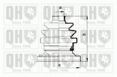 QUINTON HAZELL qjb992 -  Комплект пыльника, приводной вал